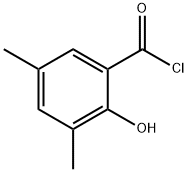 Benzoyl chloride, 2-hydroxy-3,5-dimethyl- (9CI) Struktur