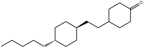 反式-4-[2-(4-戊基环己基)乙基]环己酮, 121040-08-2, 结构式