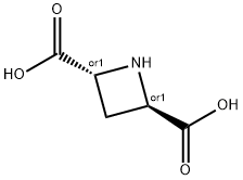 (±)-TRANS-AZETIDINE-2,4-DICARBOXYLIC ACID 化学構造式