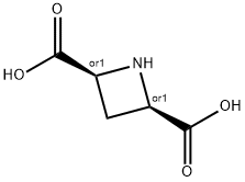 (+/-)-顺-吖丁啶-2,4-二羧酸 结构式