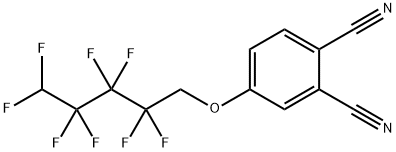 1,2-BENZENEDICARBONITRILE, 4-[(2,2,3,3,4,4,5,5-OCTAFLUOROPENTYL)OXY] Struktur