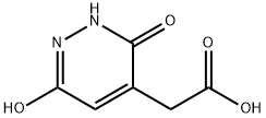 2-(3,6-ジオキソ-1,2,3,6-テトラヒドロピリダジン-4-イル)酢酸 化学構造式