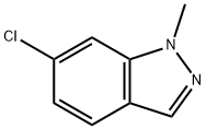 6-クロロ-1-メチル-1H-インダゾール 化学構造式