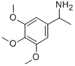 1-(3,4,5-トリメトキシフェニル)エタンアミン 化学構造式