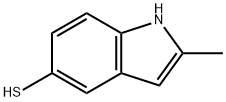 2-甲基-1H-吲哚-5-硫醇, 1210824-73-9, 结构式