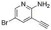 2-氨基-5-溴-3-乙炔基吡啶,1210838-82-6,结构式