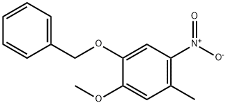 4-Benzyloxy-5-methoxy-2-nitrotoluene Struktur