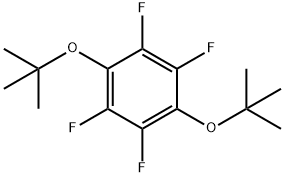 1,4-ビス(TERT-ブトキシ)テトラフルオロベンゼン 化学構造式