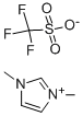 1,3-二甲基咪唑三氟甲磺酸盐, 121091-30-3, 结构式