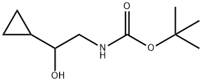 氨基甲酸,(2-环丙基-2-羟乙基)-,1,1-二甲基乙酯, 121102-91-8, 结构式