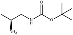 N-[(2S)-2-氨基丙基]氨基甲酸叔丁酯 结构式