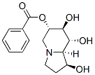 1,6,7,8-Indolizinetetrol, octahydro-, 6-benzoate, (1S,6S,7S,8R,8aR)- Struktur