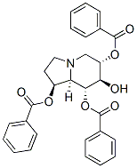 1,6,7,8-Indolizinetetrol, octahydro-, 1,6,8-tribenzoate, 1S-(1.alpha.,6.beta.,7.alpha.,8.beta.,8a.beta.)- Structure