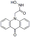 9-oxo-10-acridineacetohydroxamic acid 化学構造式