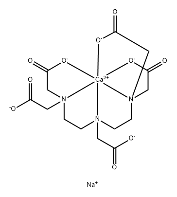 喷替酸钙钠, 12111-24-9, 结构式