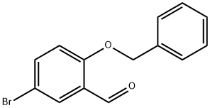 2-(ベンジルオキシ)-5-ブロモベンズアルデヒド 化学構造式