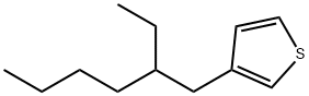 3-(2-エチルヘキシル)チオフェン 化学構造式