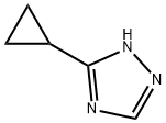 3-シクロプロピル-1H-1,2,4-トリアゾール 化学構造式