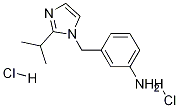 (3-((2-异丙基-1H-咪唑-1-基)甲基)苯基)胺双盐酸盐, 1211449-75-0, 结构式