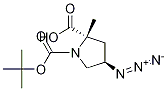 (2S-trans)-4-Azido-1,2-pyrrolidinedicarboxylic Acid 1-(1,1-DiMethylethyl) 2-Methyl Ester, 121147-97-5, 结构式