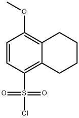 4-メトキシ-5,6,7,8-テトラヒドロ-1-ナフタレンスルホニルクロリド 化学構造式