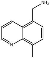 1-(8-メチル-5-キノリニル)メタンアミン 化学構造式