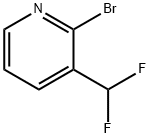 2-ブロモ-3-(ジフルオロメチル)ピリジン 化学構造式