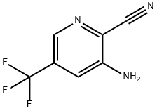 2-氰基-3-氨基-5-三氟甲基吡啶 结构式