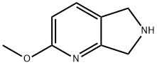 2-Methoxy-6,7-dihydro-5H-pyrrolo[3,4-b]pyridine Struktur