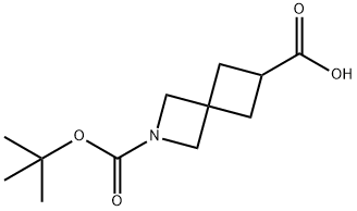 2-BOC-2-氮杂螺[3.3]庚烷-6-羧酸,1211526-53-2,结构式