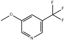 3-甲氧基-5-(三氟甲基)吡啶 结构式