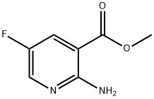 2-アミノ-5-フルオロニコチン酸メチル 化学構造式