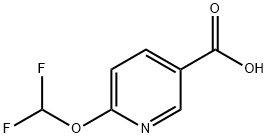 6-(二氟甲氧基)烟酸,1211535-62-4,结构式
