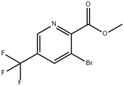 Methyl 3-bromo-5-(trifluoromethyl)-2-pyridinecarboxylate Structure