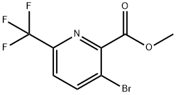 3-溴-6-三氟甲基吡啶-2-甲酸甲酯, 1211538-62-3, 结构式