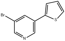3-溴-5-(2-噻吩基)吡啶,1211541-09-1,结构式
