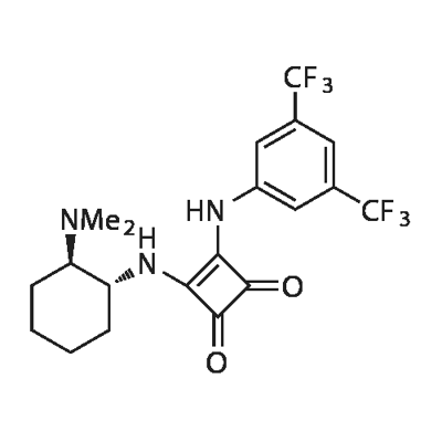 3-[[3,5-BIS(TRIFLUOROMETHYL)PHENYL]AMINO]-4-[[(1R,2R)-2-(DIMETHYLAMINO)CYCLOHEXYL]AMINO]--CYCLOBUTENE-1,2-DIONE, 1211565-07-9, 结构式