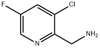 3-氯-5-氟吡啶-2-甲胺, 1211578-98-1, 结构式