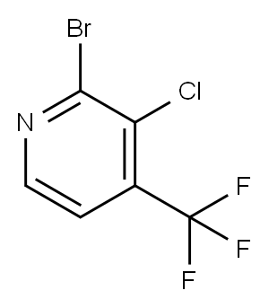 2-溴-3-氯-4-三氟甲基吡啶, 1211582-91-0, 结构式