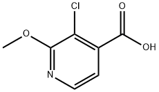 3-CHLORO-2-METHOXYISONICOTINIC ACID, 1211584-06-3, 结构式