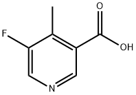 5-fluoro-4-Methylpyridine-3-carboxylic acid Structure