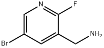 3-Aminomethyl-5-bromo-2-fluoropyridine 化学構造式