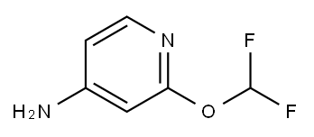 2-(difluoroMethoxy)pyridin-4-aMine Structure