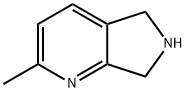 2-Methyl-6,7-dihydro-5H-pyrrolo[3,4-b]pyridine Struktur
