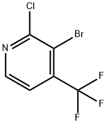 3-Bromo-2-chloro-4-(trifluoromethyl)pyridine Struktur