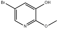 5-ブロモ-3-ヒドロキシ-2-メトキシピリジン 化学構造式
