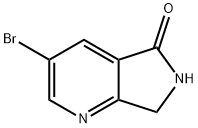 3-溴-6,7-二氢-5H-吡咯并[3,4-B]吡啶-5-酮, 1211589-13-7, 结构式
