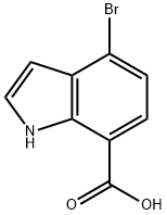 4-溴-7-吲哚甲酸, 1211594-25-0, 结构式