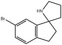 6-溴-2,3-二氢螺[1H-茚-1,2'-吡咯烷],1211594-29-4,结构式