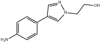1H-吡唑-1-乙醇,4-(4-氨基苯基), 1211594-59-0, 结构式